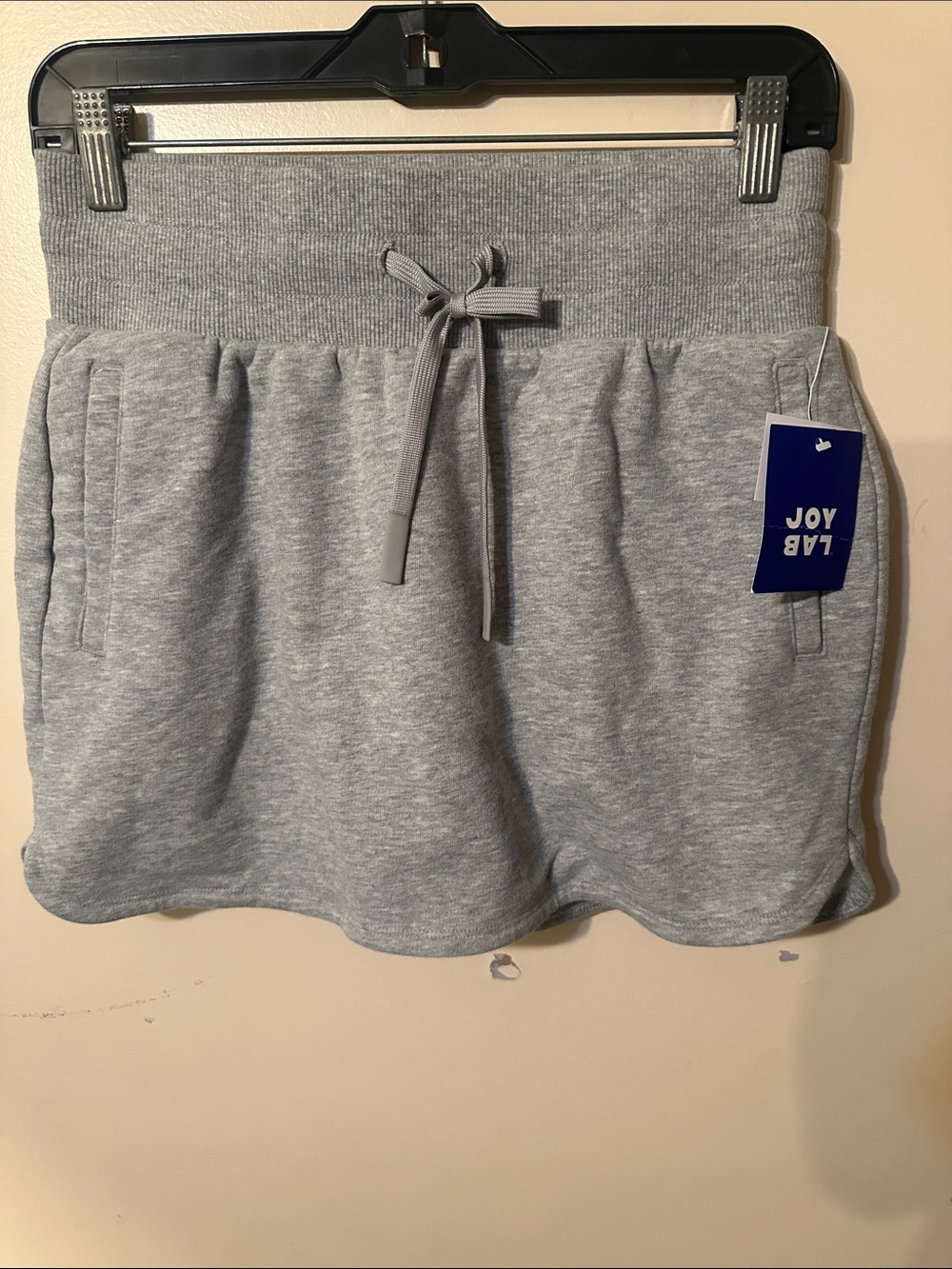 JoyLab Light Gray Drawstring Sweat Skort